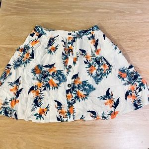Floral mini skirt
